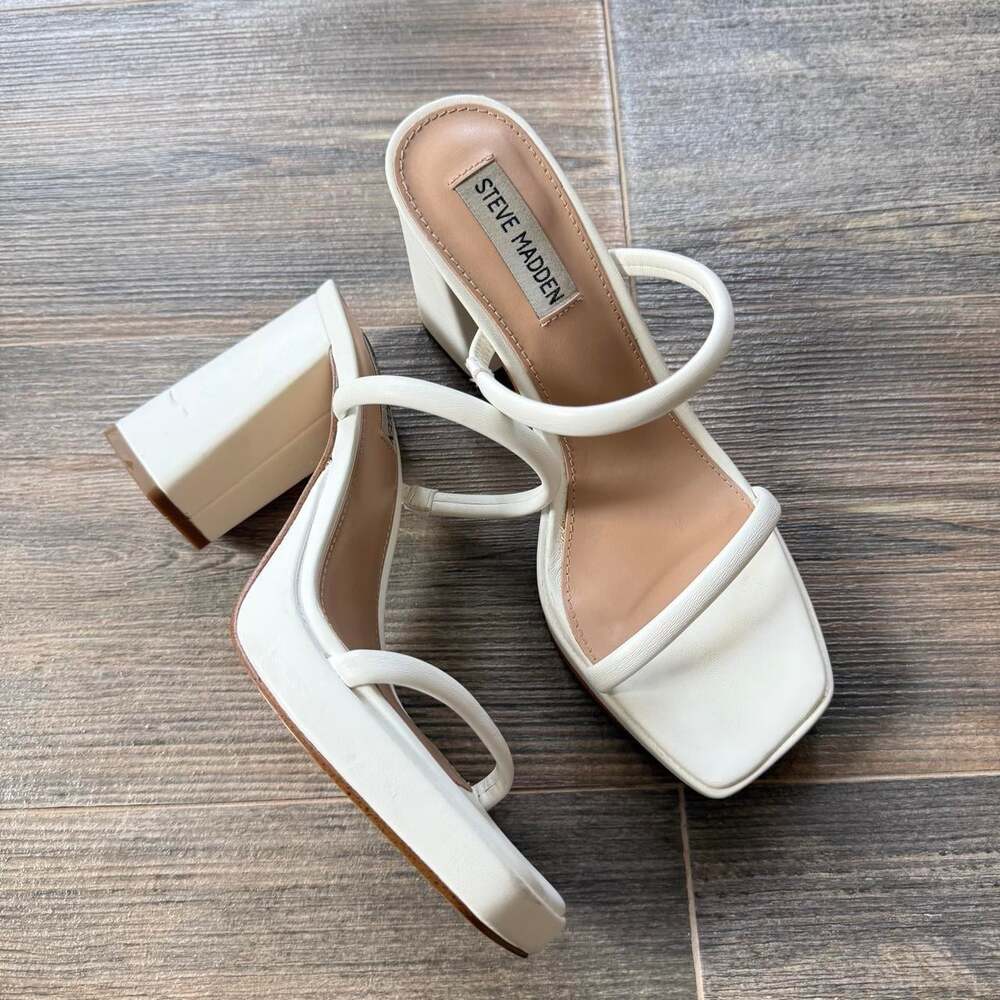 Steve Madden Women's White Sandals Madden Polly